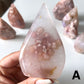 Pink Flower Agate Flame Point