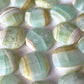 Pistachio Calcite Round Palm Stone