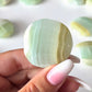Pistachio Calcite Round Palm Stone