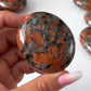 Plum Jasper Palm Stone