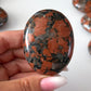 Plum Jasper Palm Stone