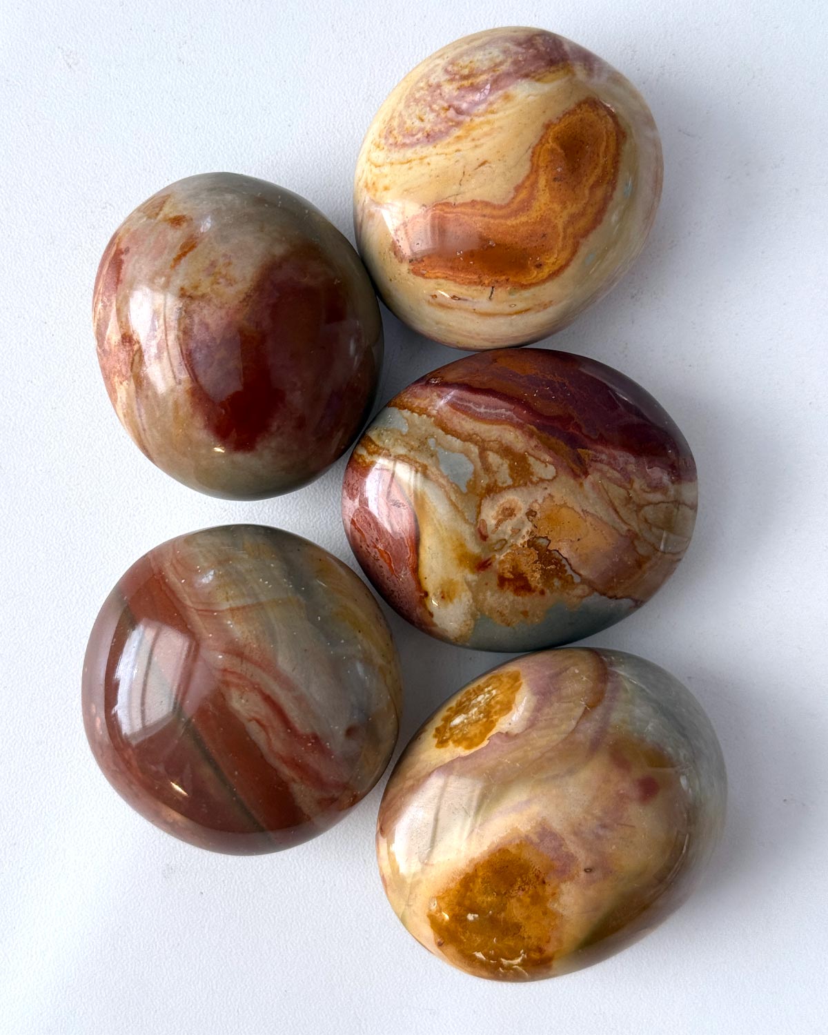 Polychrome Jasper Palm Stone