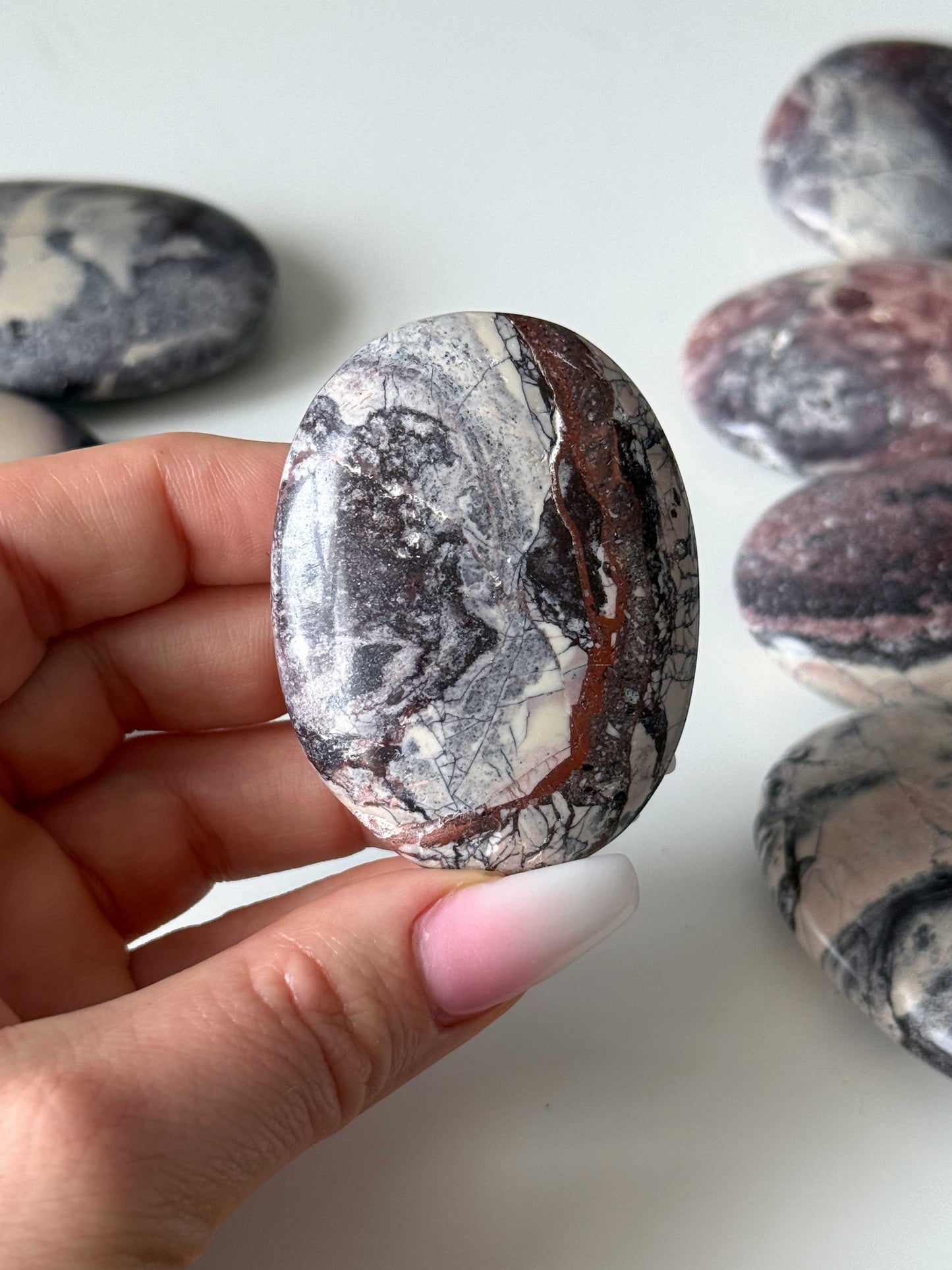 Porcelain Jasper Palm Stone