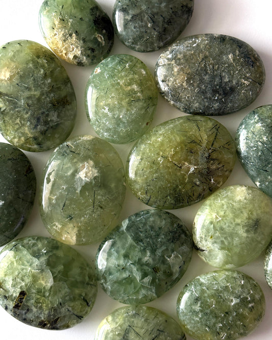 Prehnite Palm Stone