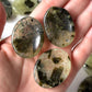 Prehnite with Epidote Worry Stone
