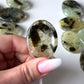 Prehnite with Epidote Worry Stone
