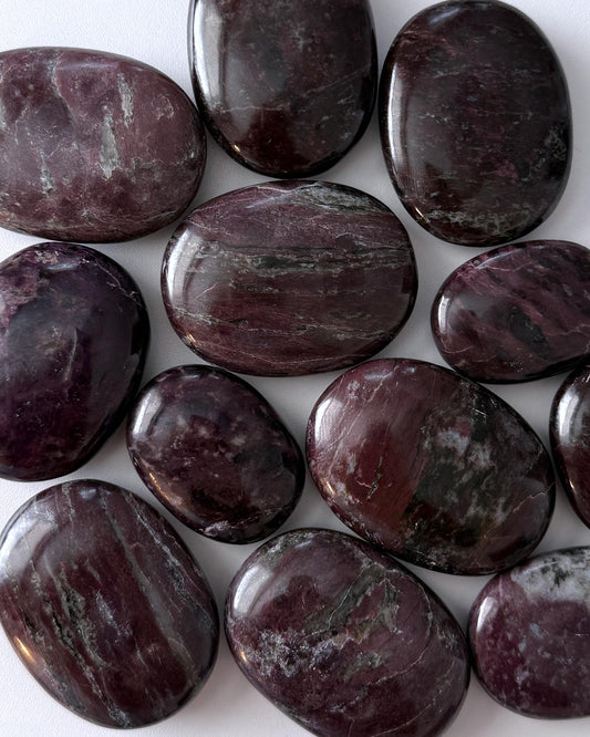 Purple Dumortierite Palm Stone