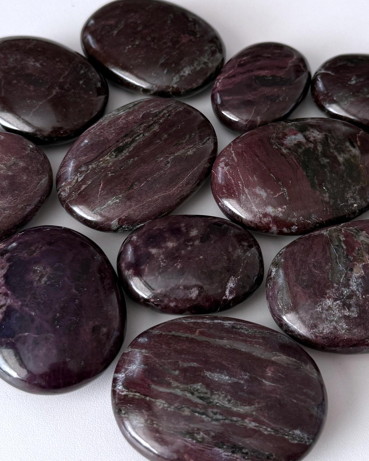 Purple Dumortierite Palm Stone