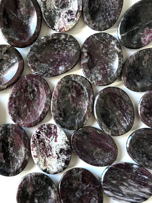 Purple Dumortierite Worry Stone