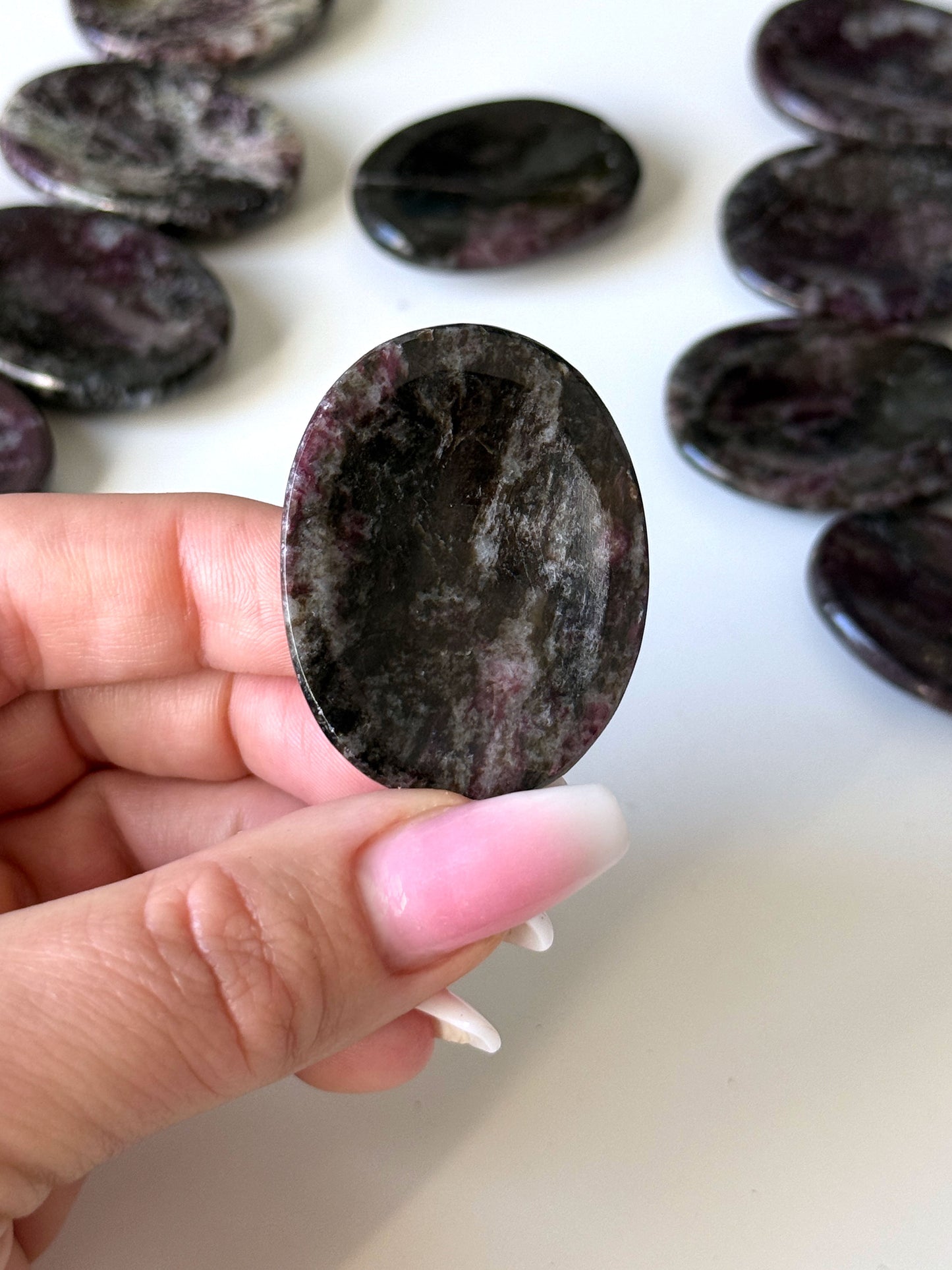 Purple Dumortierite Worry Stone