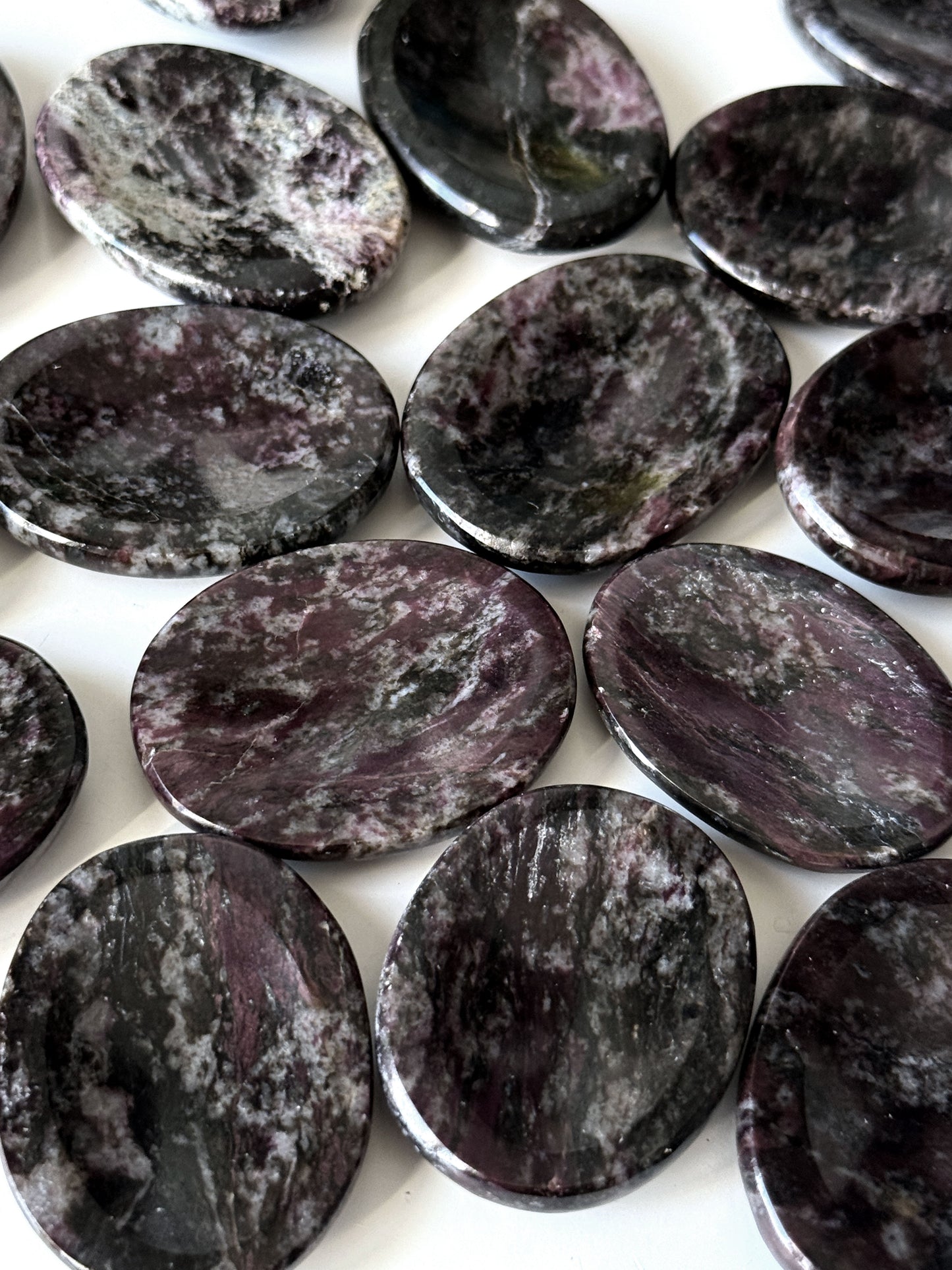 Purple Dumortierite Worry Stone