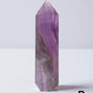 Purple Gray Fluorite Tower