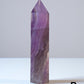 Purple Gray Fluorite Tower