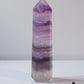 Purple Gray Fluorite Tower