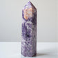 Purple Lepidolite Peach Moonstone Tower