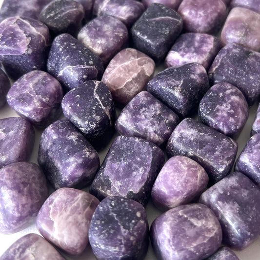 Purple Lepidolite Tumbled Stone