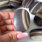 Purple Robe Jade Palm Stone