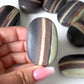 Purple Robe Jade Palm Stone