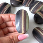 Purple Robe Jade Palm Stone