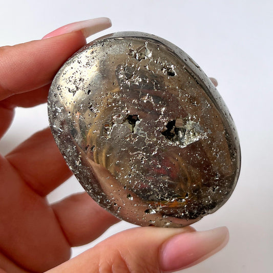 Pyrite Palm Stone