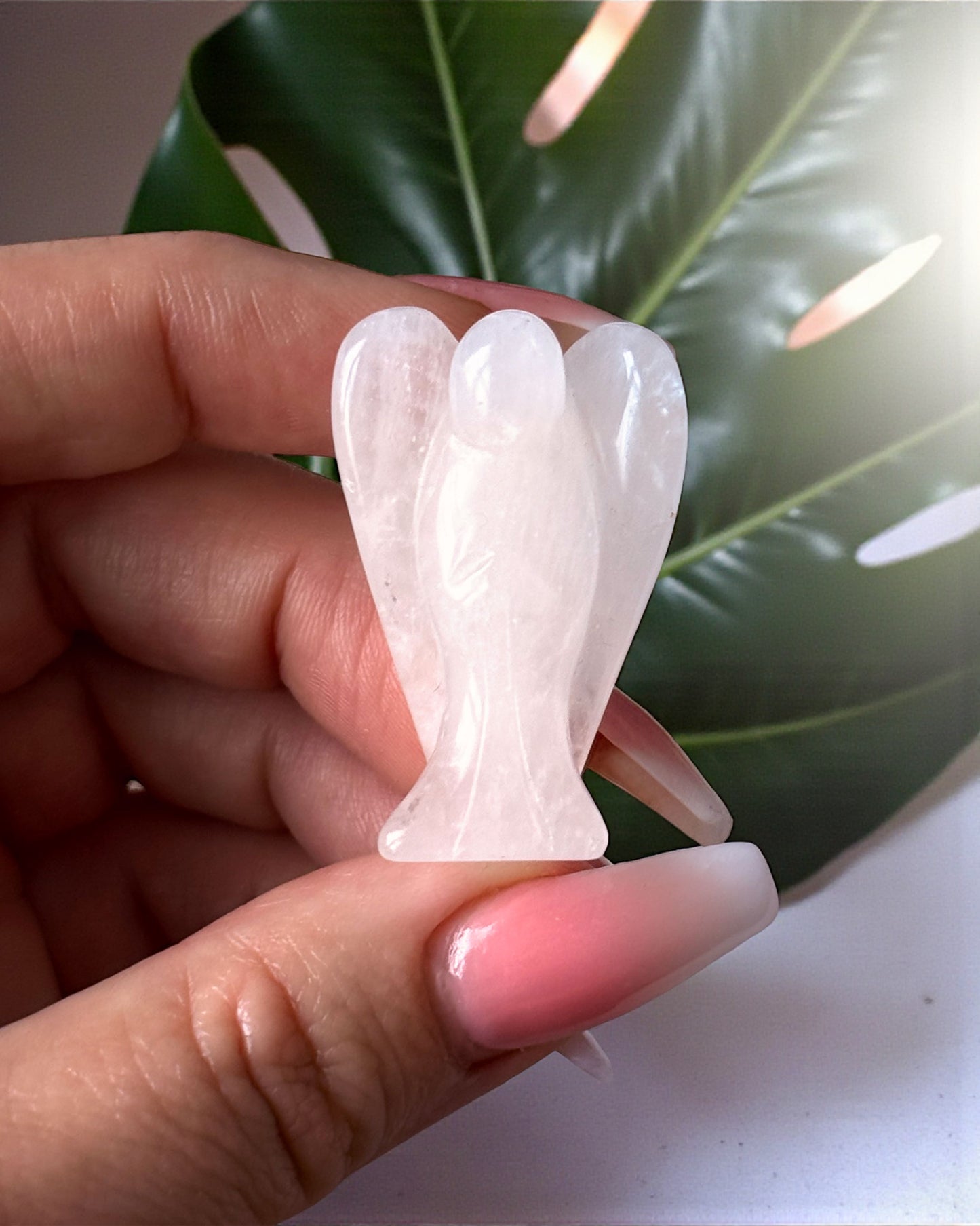 Quartz Angel Carving