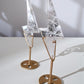Clear Quartz Lightning Bolt on Stand