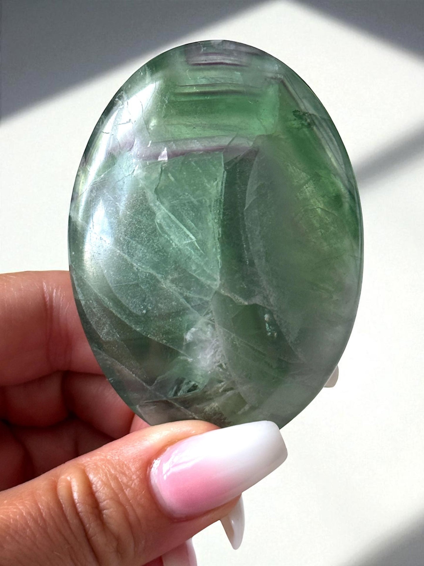 Rainbow Fluorite Palm Stone