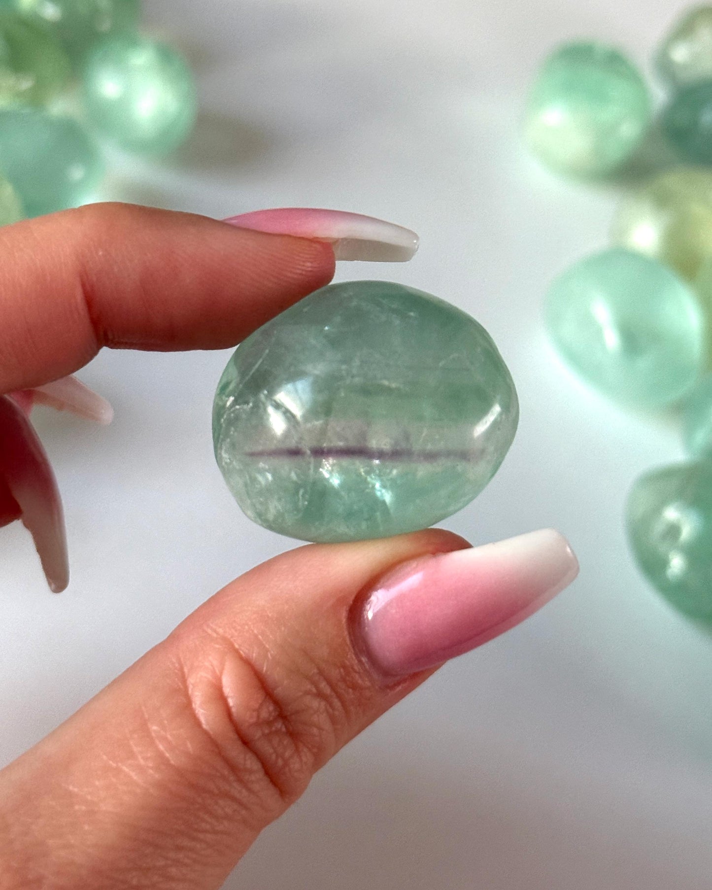 Rainbow Fluorite Tumbled Stone