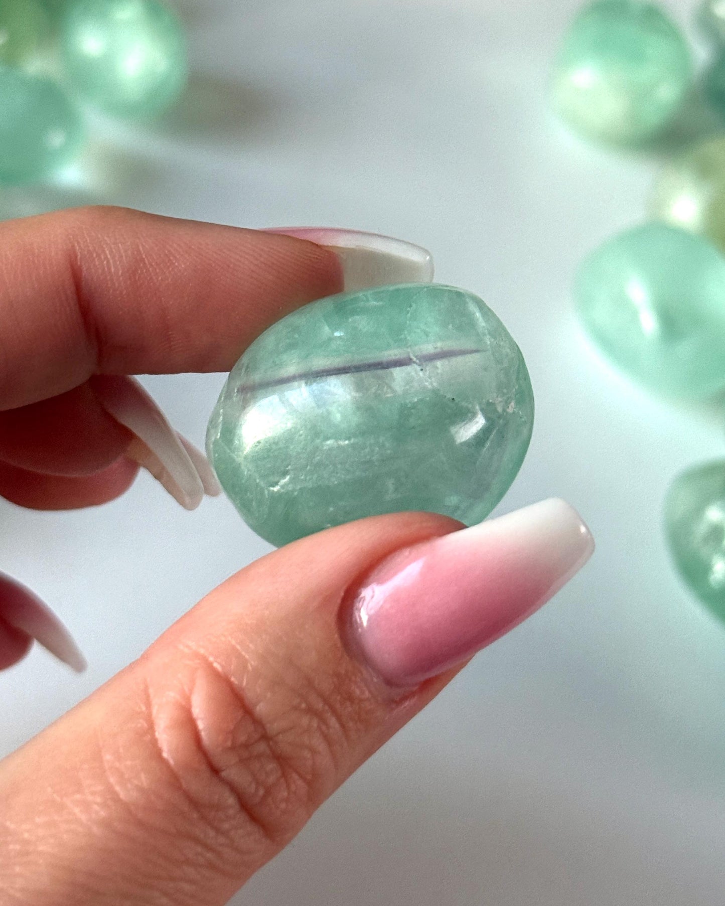 Rainbow Fluorite Tumbled Stone