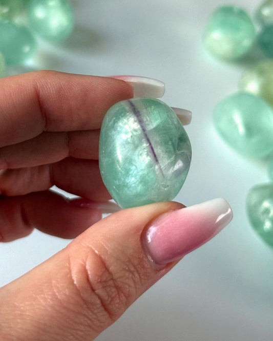 Rainbow Fluorite Tumbled Stone