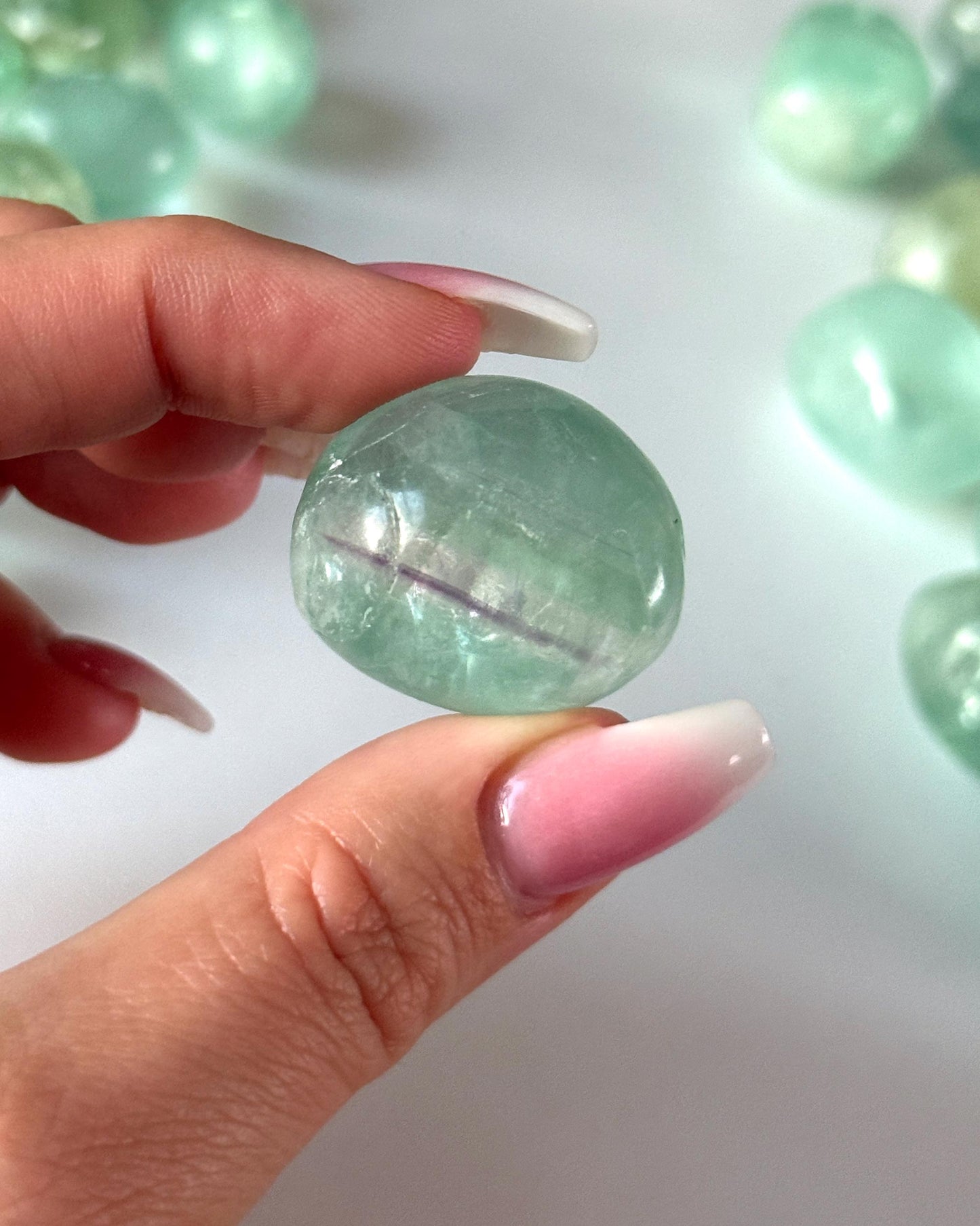 Rainbow Fluorite Tumbled Stone