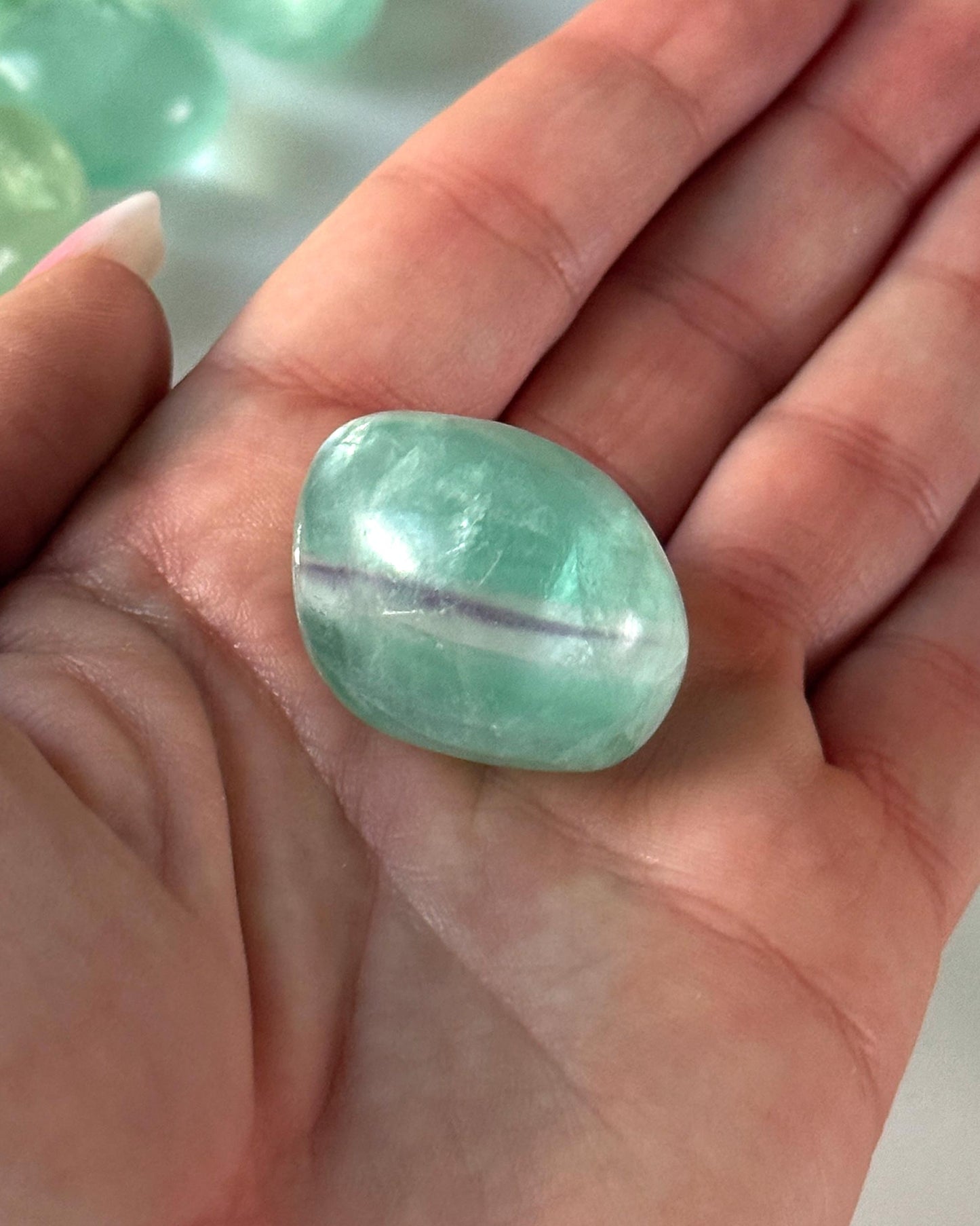 Rainbow Fluorite Tumbled Stone