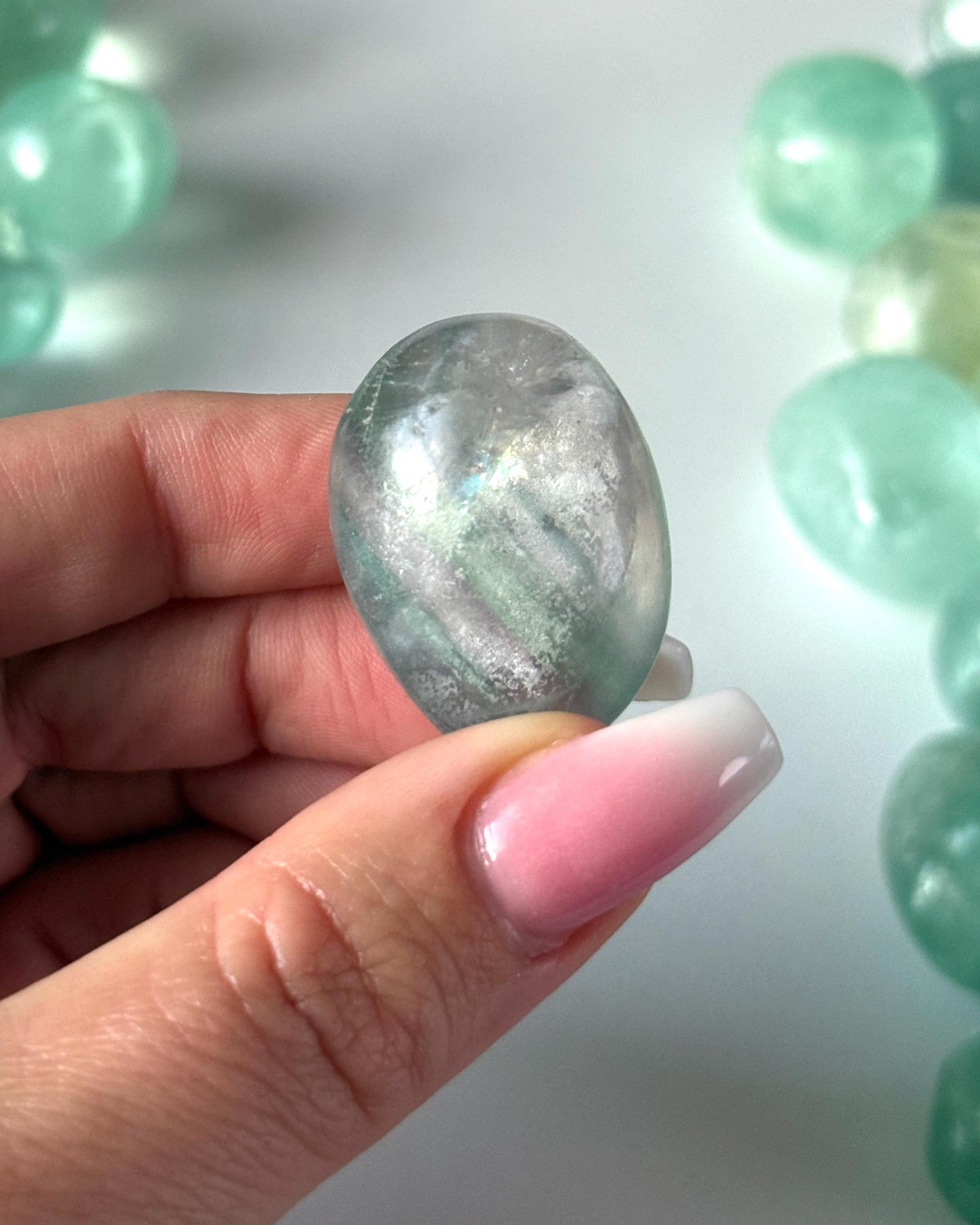 Rainbow Fluorite Tumbled Stone