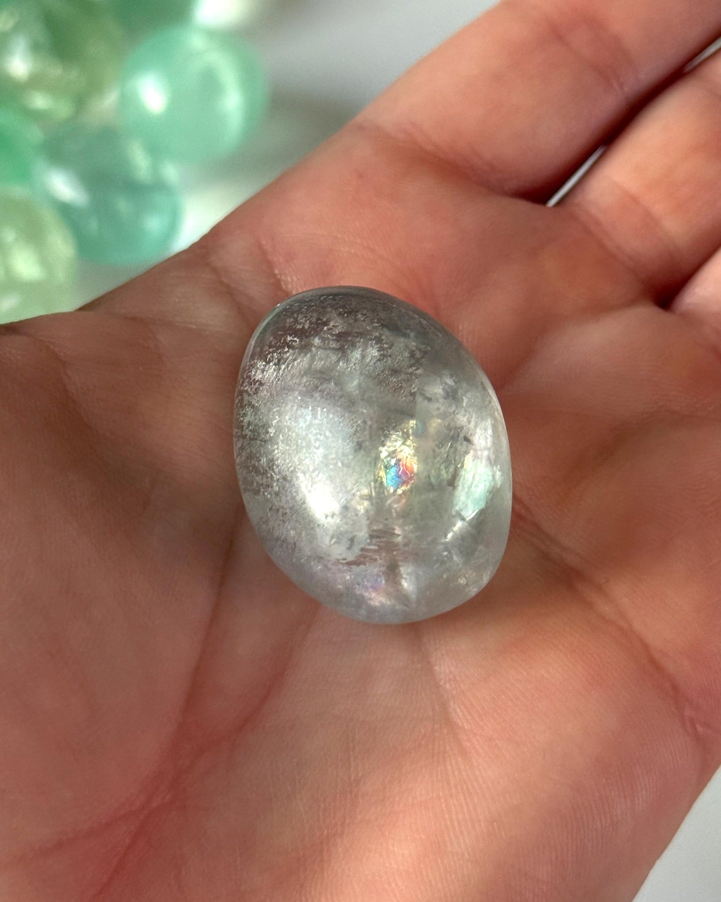 Rainbow Fluorite Tumbled Stone