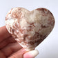 Red Banded Calcite Heart