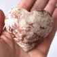 Red Banded Calcite Heart