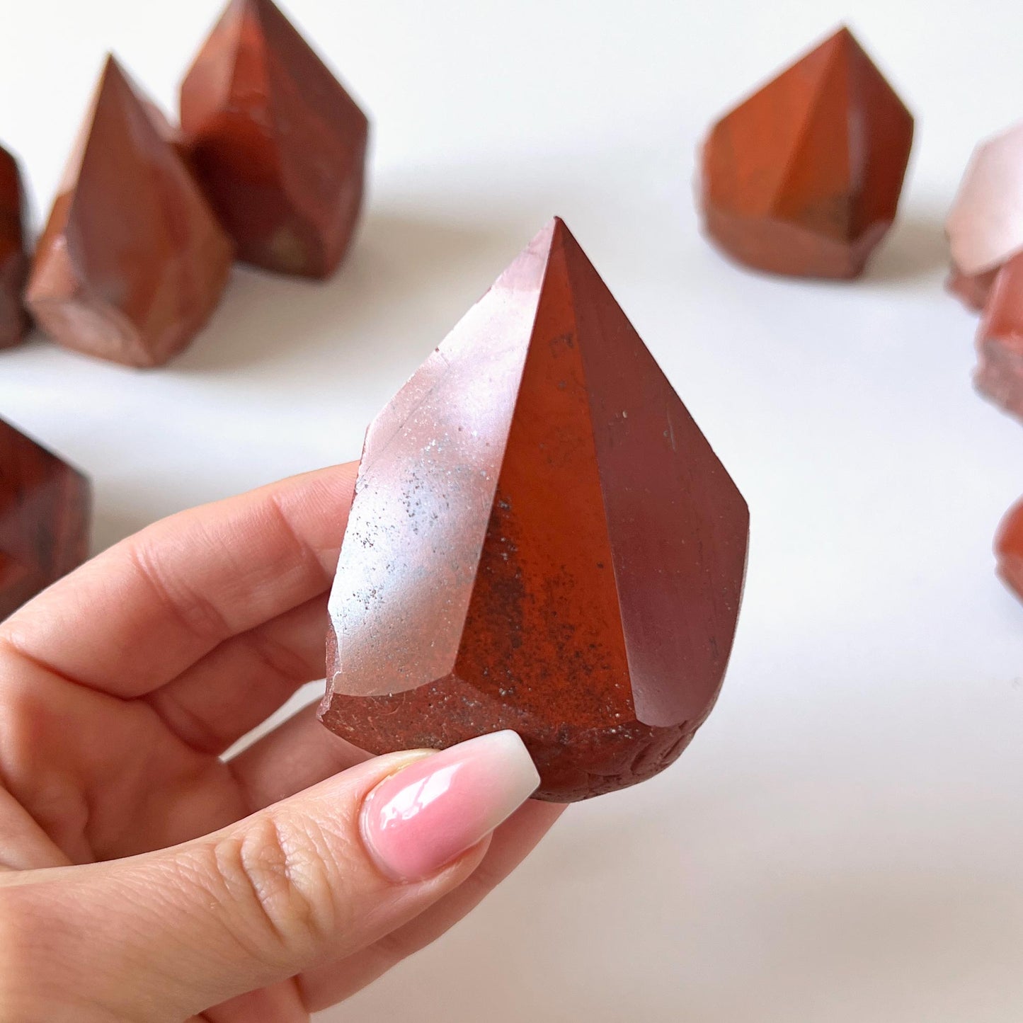 Red Jasper Top Polished Point