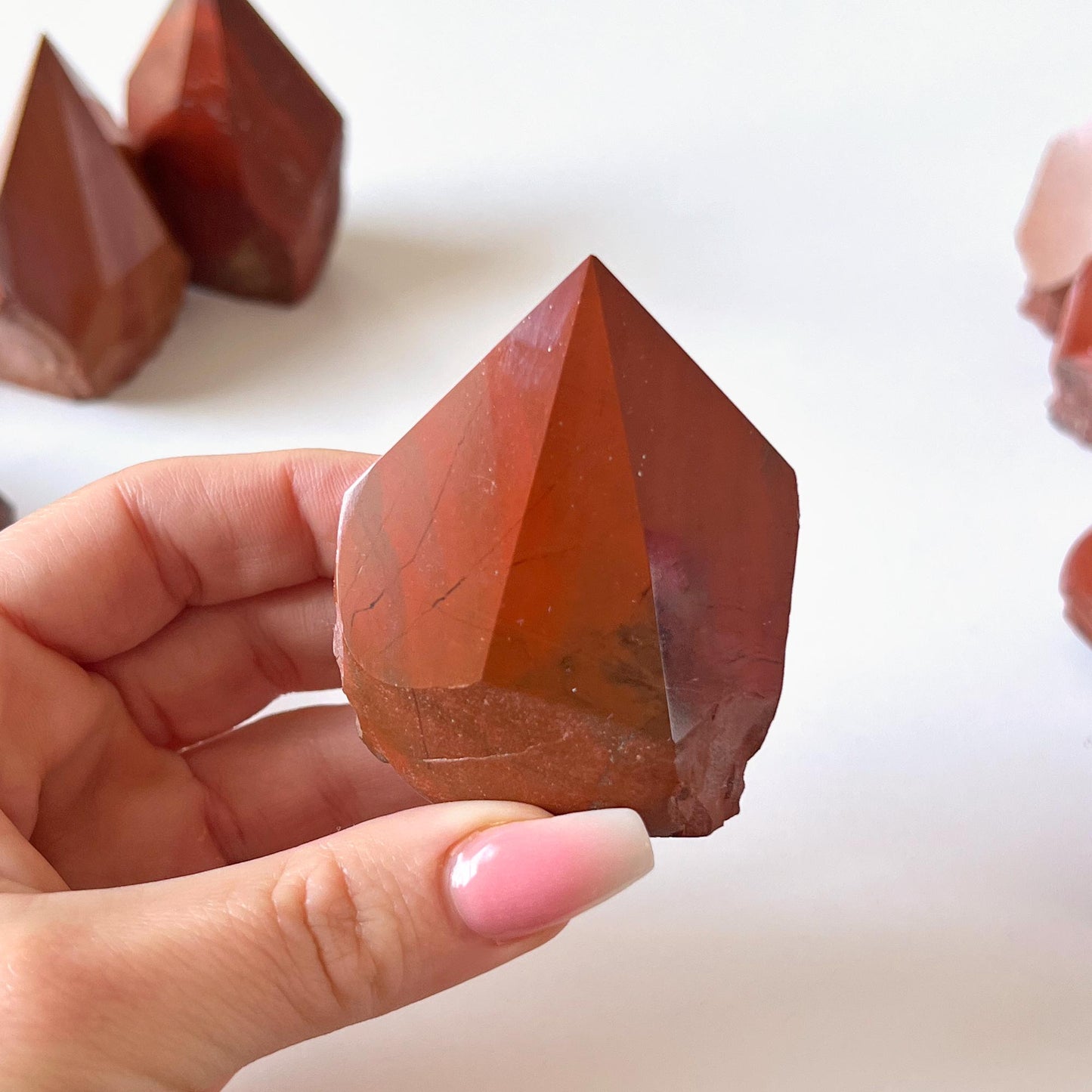 Red Jasper Top Polished Point