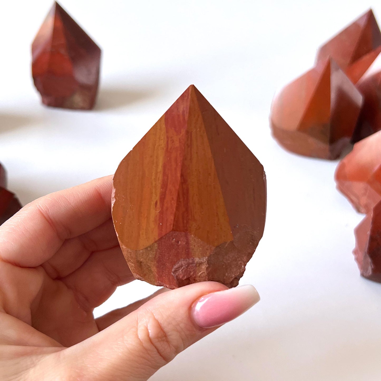 Red Jasper Top Polished Point