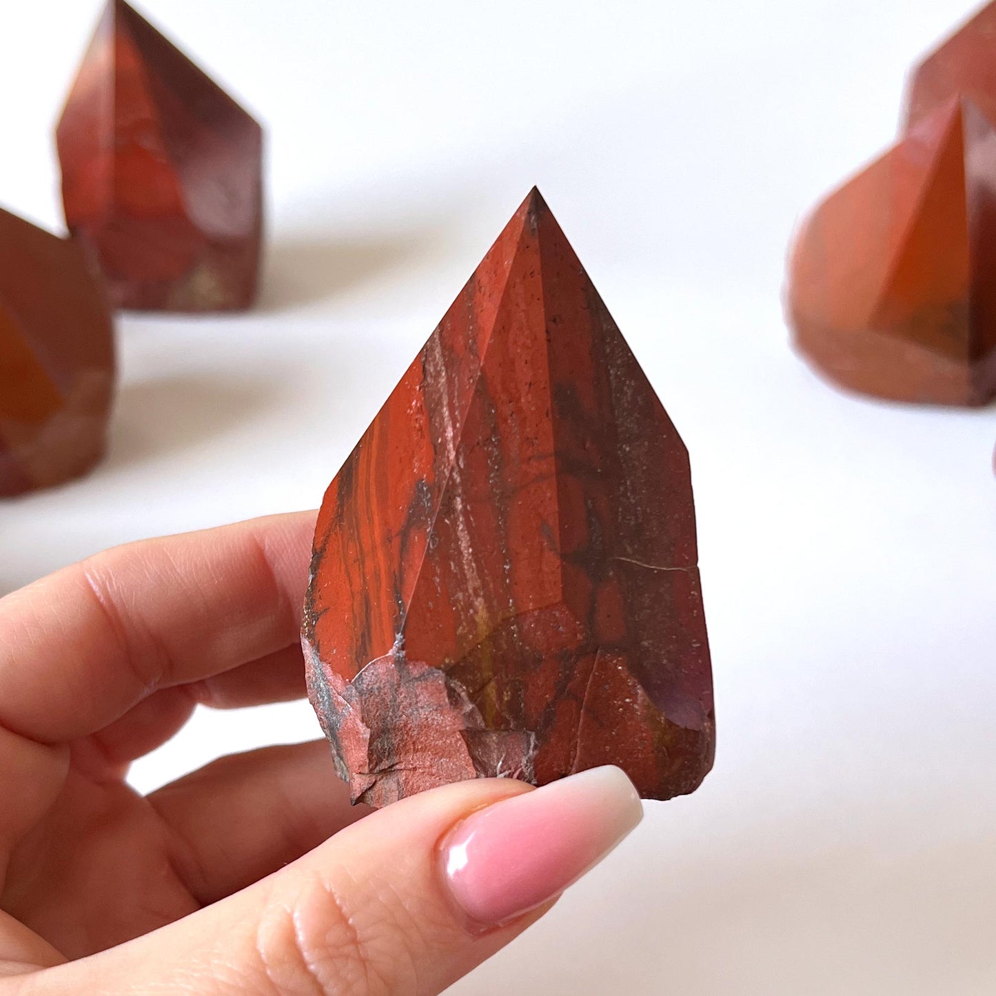 Red Jasper Top Polished Point