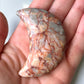 Red Net Jasper Crescent Moon