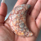 Red Net Jasper Crescent Moon