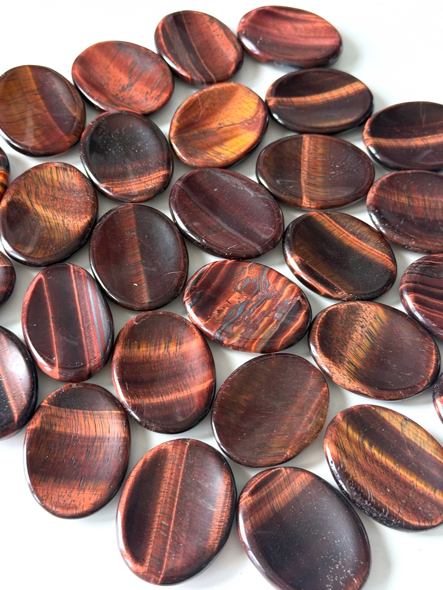 Red Tiger's Eye Worry Stone