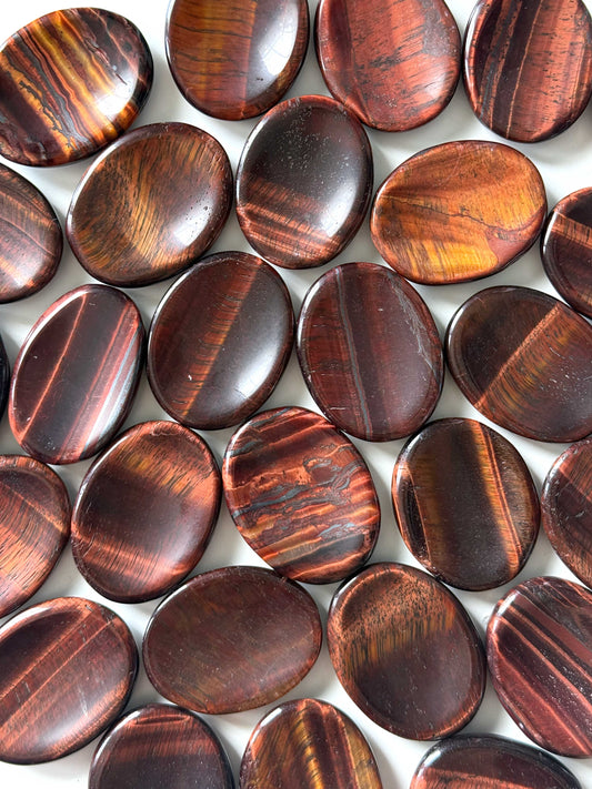 Red Tiger's Eye Worry Stone