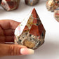 Red Jasper Conglomerate Top Polished Point