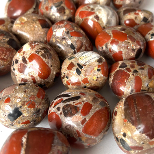 Red Jasper Conglomerate Large Tumbled