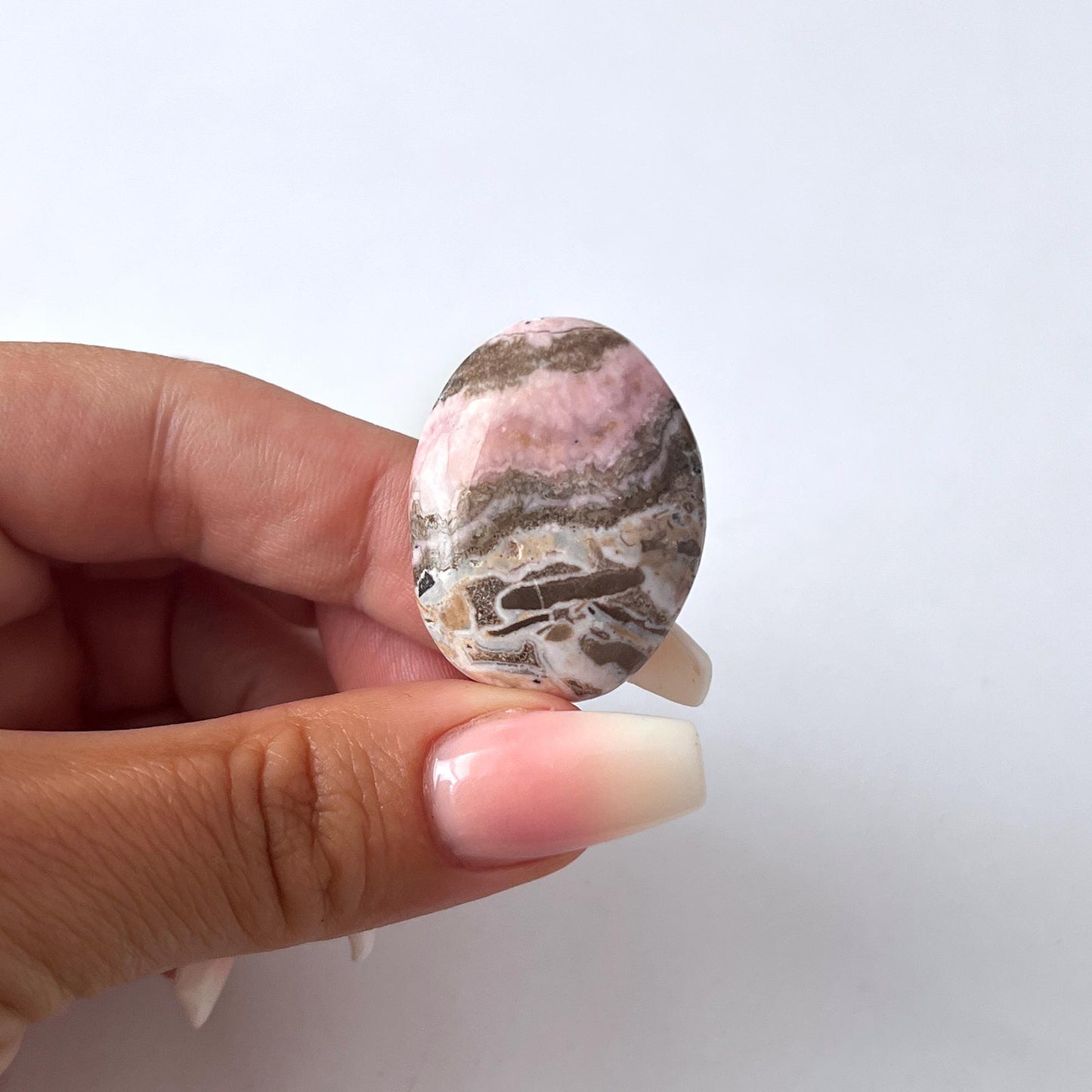 Rhodochrosite Worry Stone