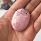 Peruvian Rhodonite with Quartz Worry Stone