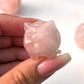 Rose Quartz Pig Carving