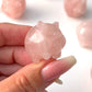 Rose Quartz Pig Carving